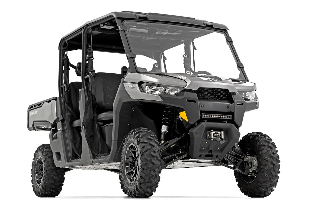 Can-Am Defender MAX HD10 X mr with Doors Suspension Lift Kit - Front + Rear - Rough Country - 3 Inch Lift - 2023+